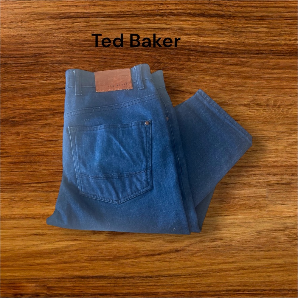 Ted Baker button straight leg jeans